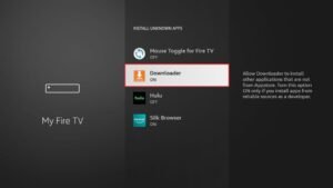 DOWNLOADER ON ON FIRE STICK IPTV