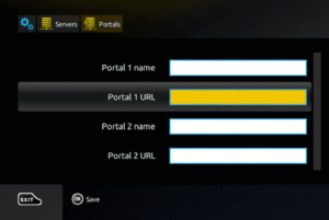 PORTAL 1 URL PUTTING IN IPTV MAG
